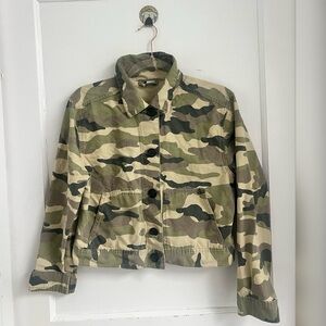 H&M Cargo Camo jacket Khaki Green/Pattern Size S